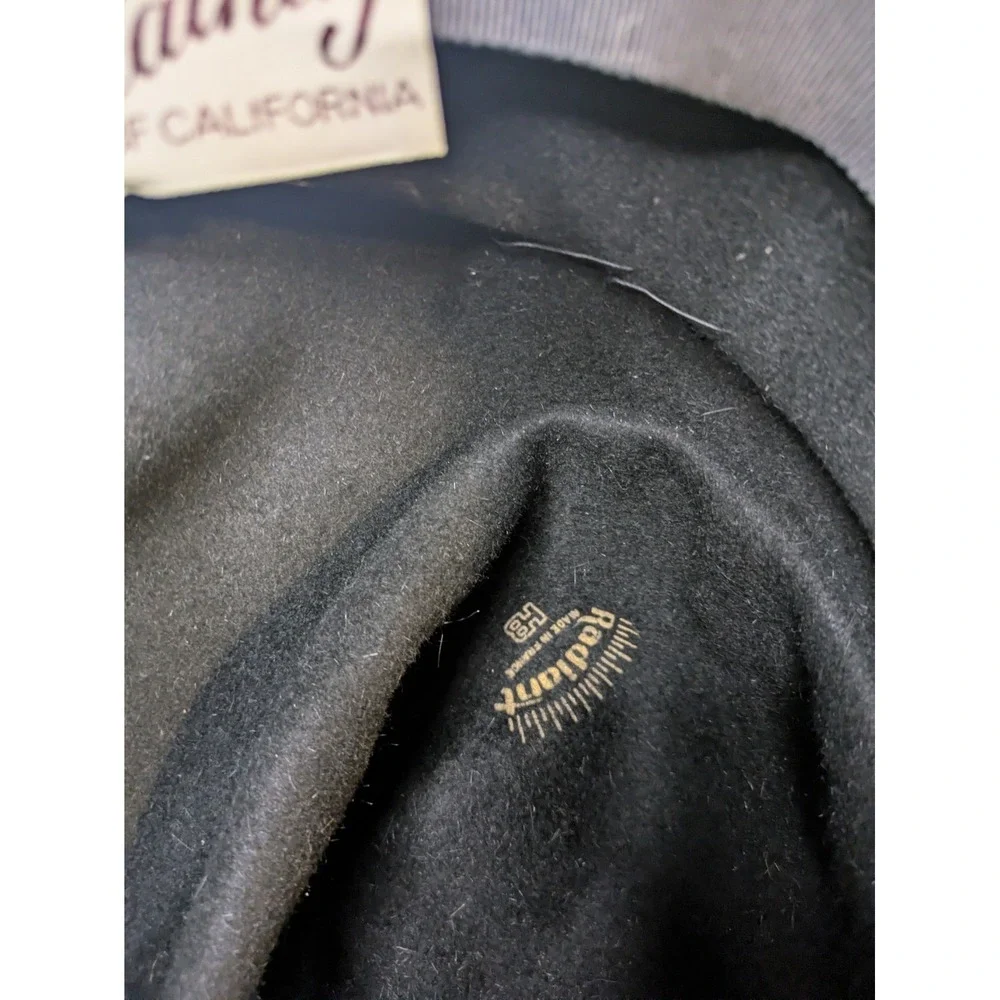 Vintage 1960s An Original Cathay of California Women's Stylish Black Hat France